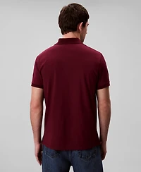 Calvin Klein Men's Regular-Fit Smooth Cotton Monogram Logo Polo Shirt