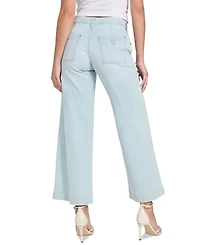 Guess Women's Zoya Mid-Rise Wide-Leg Ankle Jeans