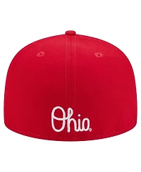 New Era Men's Scarlet Ohio State Buckeyes Vault 59FIFTY Fitted Hat