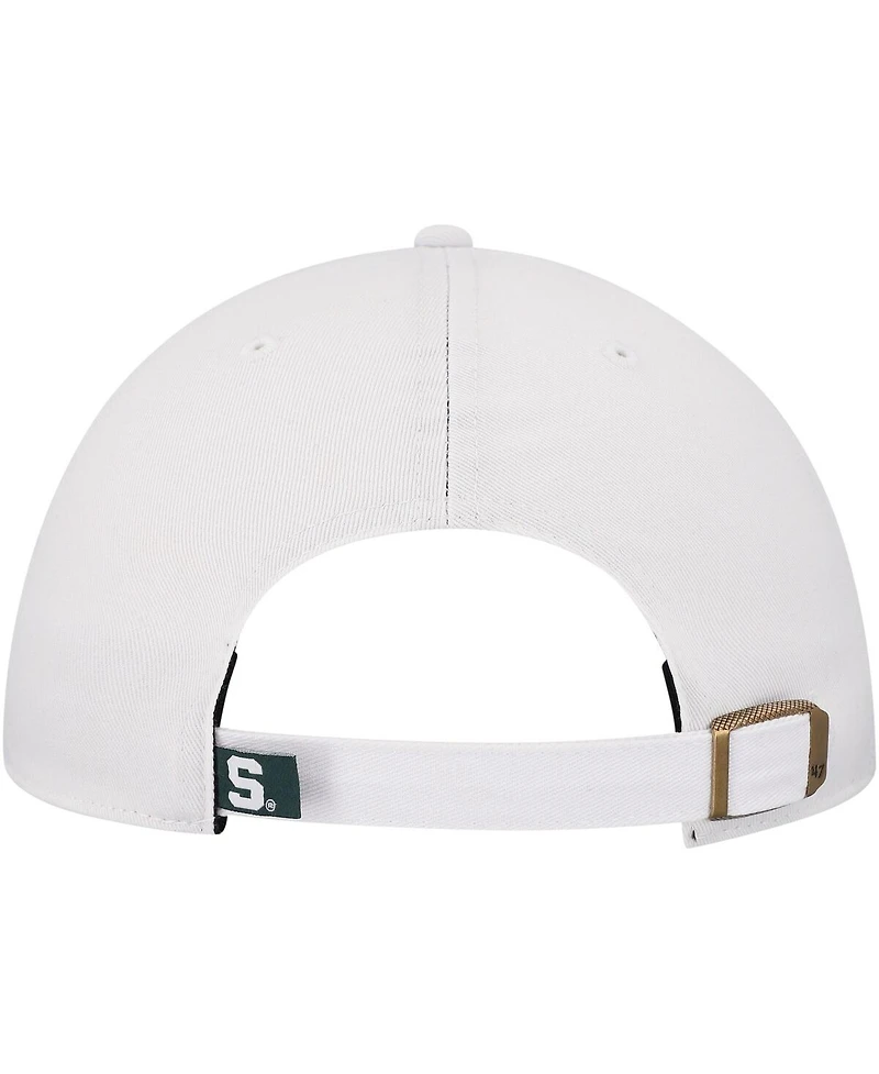 '47 Brand Women's White Michigan State Spartans Pensacola Clean Up Adjustable Hat