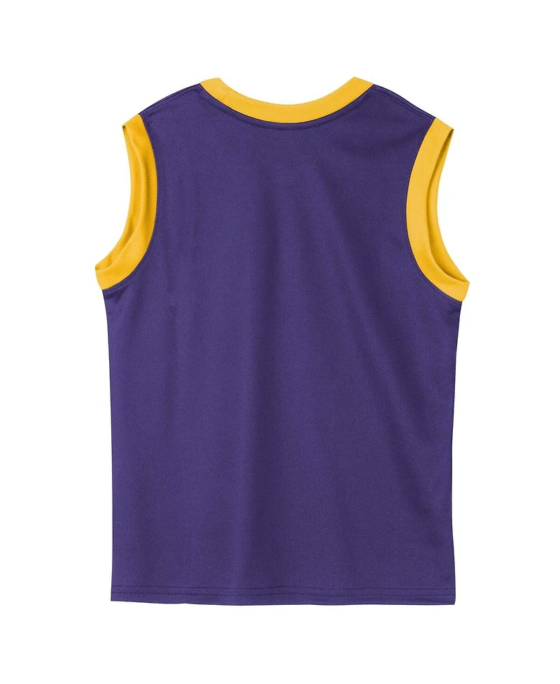 Nike Preschool 2-Piece Purple Los Angeles Lakers Mesh Tank Top and Shorts Set