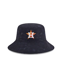 New Era Big Boys and Girls Navy Houston Astros 2025 Spring Training All Over Print Bucket Hat