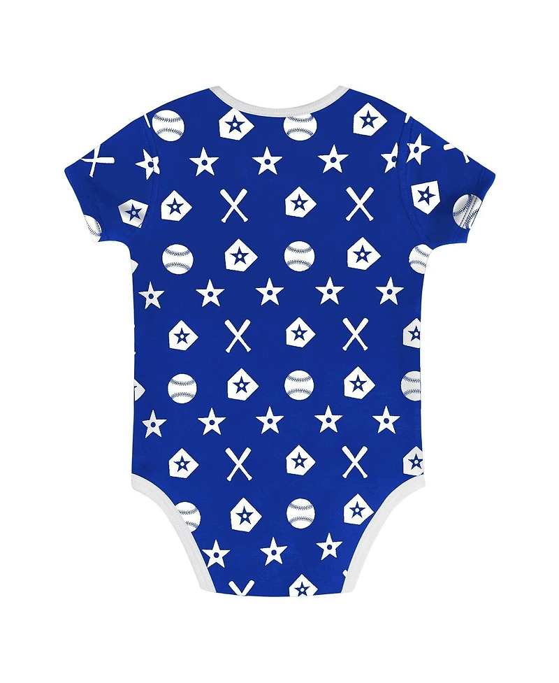 Outerstuff Baby Boys and Girls 2-Piece Blue Los Angeles Dodgers On Deck Diaper Cover Set