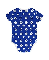 Outerstuff Baby Boys and Girls 2-Piece Blue Los Angeles Dodgers On Deck Diaper Cover Set