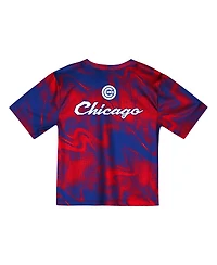 Outerstuff Toddler 2-Piece Red/Royal Chicago Cubs Pinch Hitter Infielder T-Shirt and Shorts Set