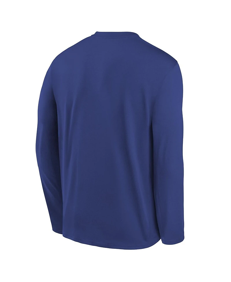 Nike Big Boys and Girls Royal Los Angeles Dodgers Authentic Collection Legend Performance Long Sleeve T-Shirt