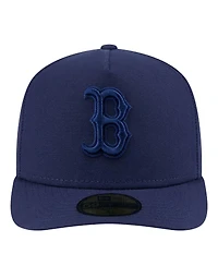New Era Men's Navy Boston Red Sox Color Pack A-Frame 59FIFTY Fitted Hat