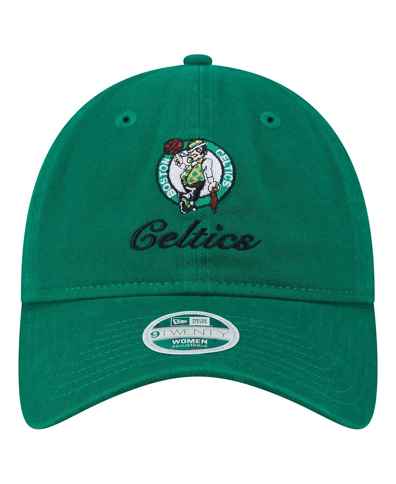 New Era Women's Kelly Green Boston Celtics Gameday Preppy 9TWENTY Adjustable Hat