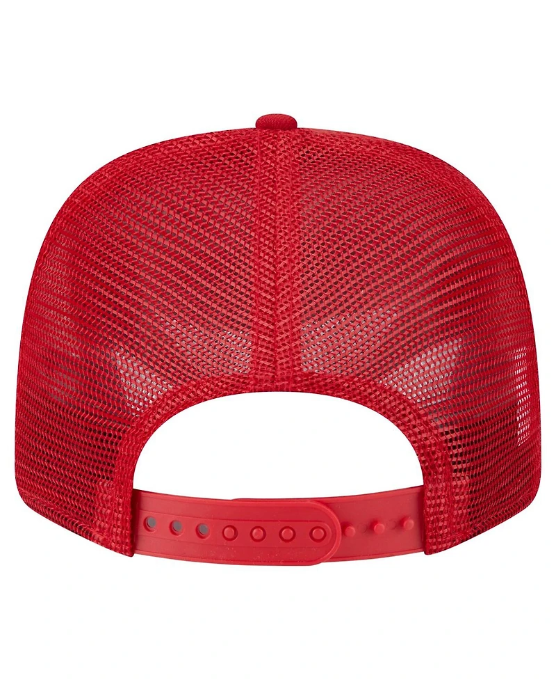 New Era Men's Scarlet San Francisco 49ers Main Trucker 9SEVENTY Stretch Snap Hat