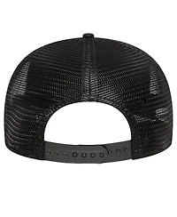 New Era Men's Black Las Vegas Raiders Main Trucker 9SEVENTY Stretch-Snap Hat