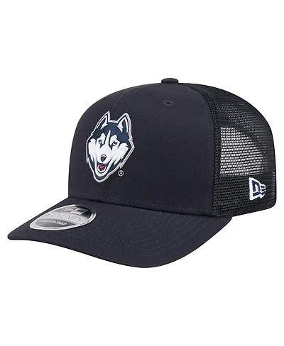 New Era Men's Navy UConn Huskies Primary 9SEVENTY Trucker Stretch-Snap Hat