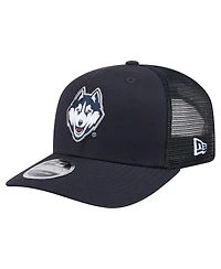 New Era Men's Navy UConn Huskies Primary 9SEVENTY Trucker Stretch-Snap Hat