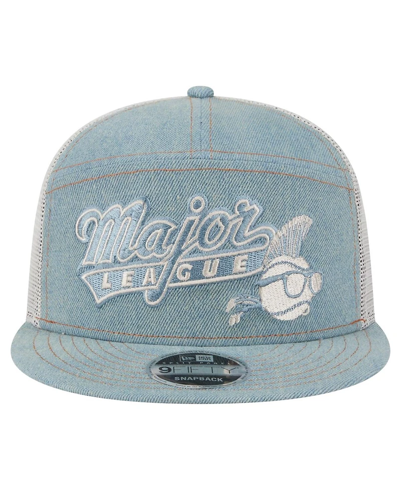 New Era Men's Denim Major League Denim 9FIFTY Snapback Hat