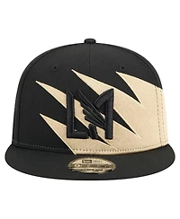 New Era Men's Black/Tan Lafc Jagged 9FIFTY Snapback Hat