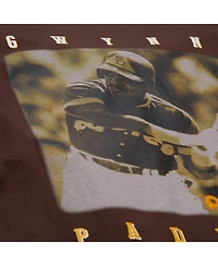 Mitchell & Ness Men's Tony Gwynn Brown San Diego Padres Legends Collection Vintage Logo T-Shirt