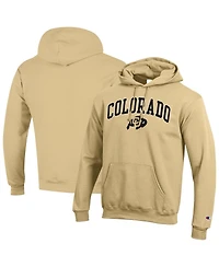Champion Men's Vegas Gold Colorado Buffaloes Arched Logo Fleece Pullover Hoodie