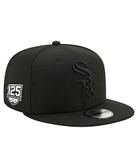 New Era Men's Black Chicago White Sox 125th Anniversary 9FIFTY Snapback Hat