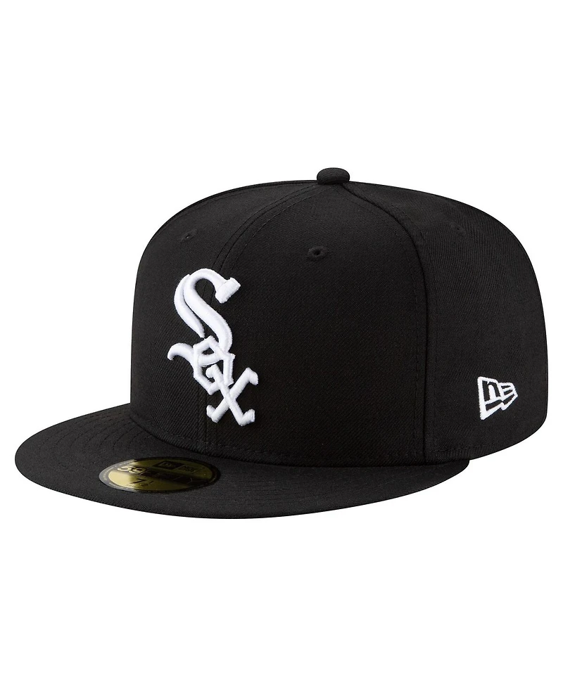 New Era Men's Black Chicago White Sox 125th Anniversary 59FIFTY Fitted Hat