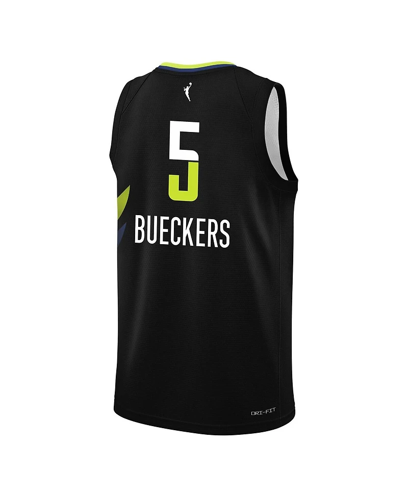 Nike Big Boys and Girls Paige Bueckers Black Dallas Wings 2025 Wnba Draft Rebel Edition Victory Player Jersey