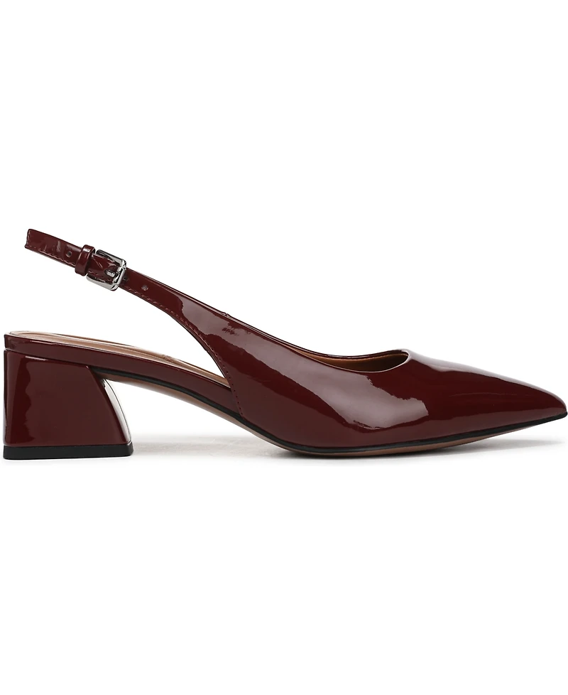 Franco Sarto Women's Racer Pointed Toe Block Heel Slingback Pumps