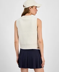 Hooked Up by Iot Juniors' Cable-Knit Sweater Vest