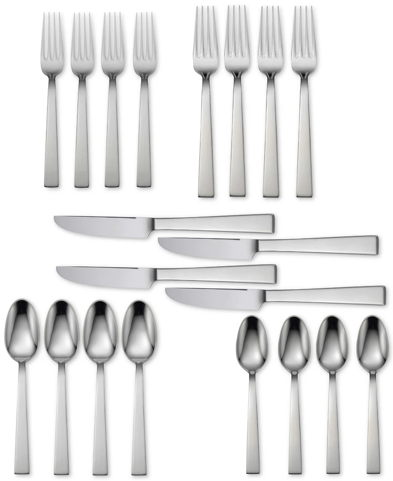 Oneida 18/10 Stainless Steel 20-Pc. Aero Flatware Set, Service for 4