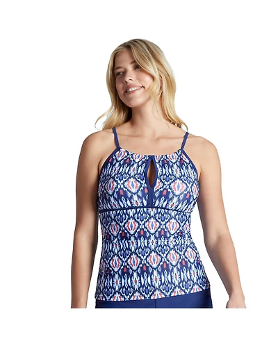 Free Country Women's 2-in-1 Keyhole Tankini Top