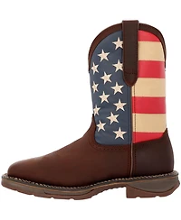 Durango Men's Workin' Rebel Patriotic Steel Toe Work Boot