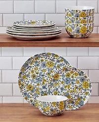 Pfaltzgraff Vibrant Garden 12-Pc. Dinnerware Set, Service for 4