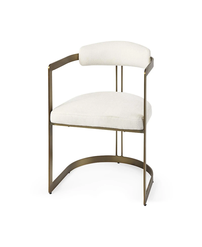 Fabric Upholstered Arm Chair for Dining Table or Living Room Seating