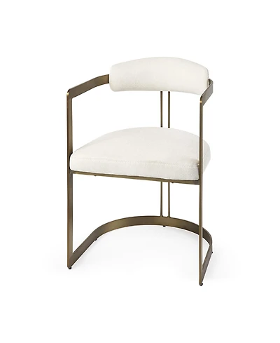 Fabric Upholstered Arm Chair for Dining Table or Living Room Seating