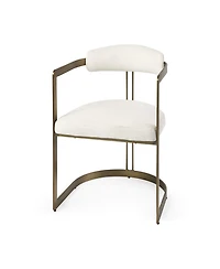 Fabric Upholstered Arm Chair for Dining Table or Living Room Seating