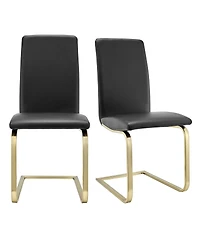 Set of 2 Modern Dining Chairs for Kitchen Table or Home Seating