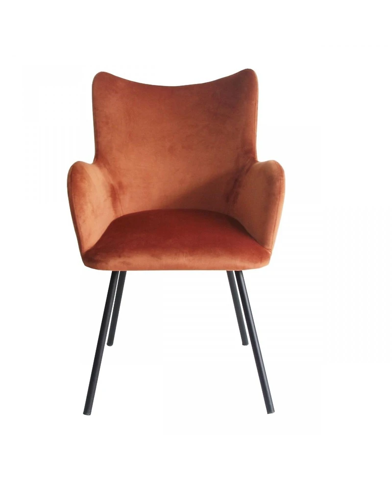 Velvet and Modern Dining Chair for Stylish Kitchen or Dining Room Seating