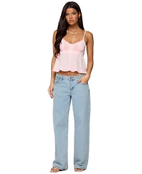 Edikted Women's Halsey Ruffle Tank Top