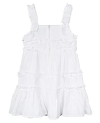 Rare Editions Toddler and Little Girls Clip-Dot Shadow Strip Dress