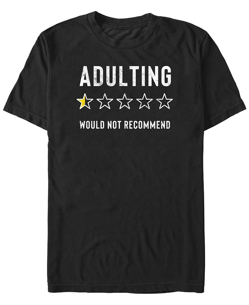 Fifth Sun Men's Adulting Ratings Short Sleeve T-Shirt