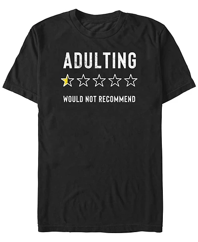 Fifth Sun Men's Adulting Ratings Short Sleeve T-Shirt