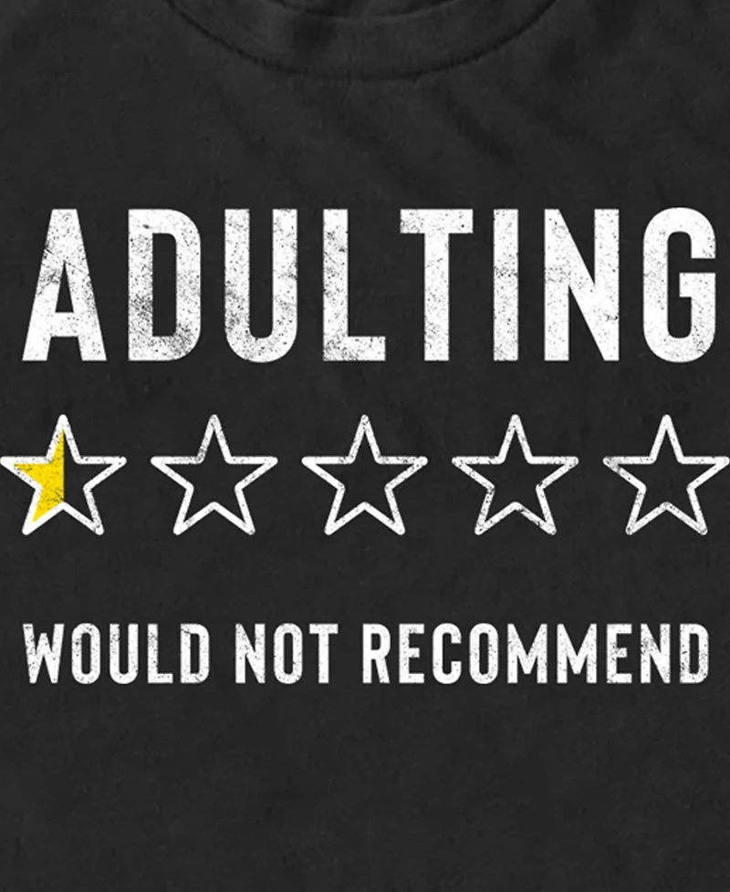 Fifth Sun Men's Adulting Ratings Short Sleeve T-Shirt