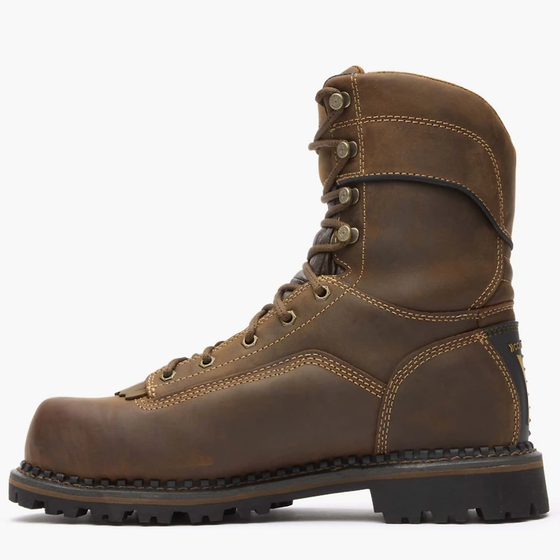 Georgia Boot Men's Amp Lt Low Heel Logger Composite Toe Waterproof Work