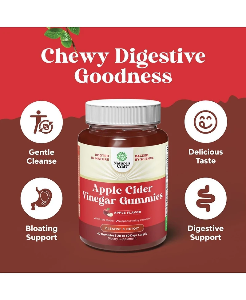 Apple Cider Vinegar Gummies with The Mother | 60ct