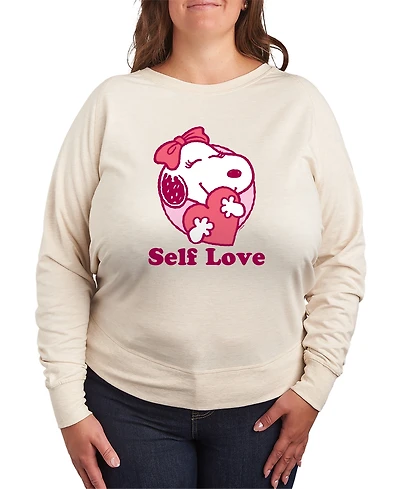 Hybrid Apparel Plus Peanuts Self Love Graphic Pullover T-Shirt