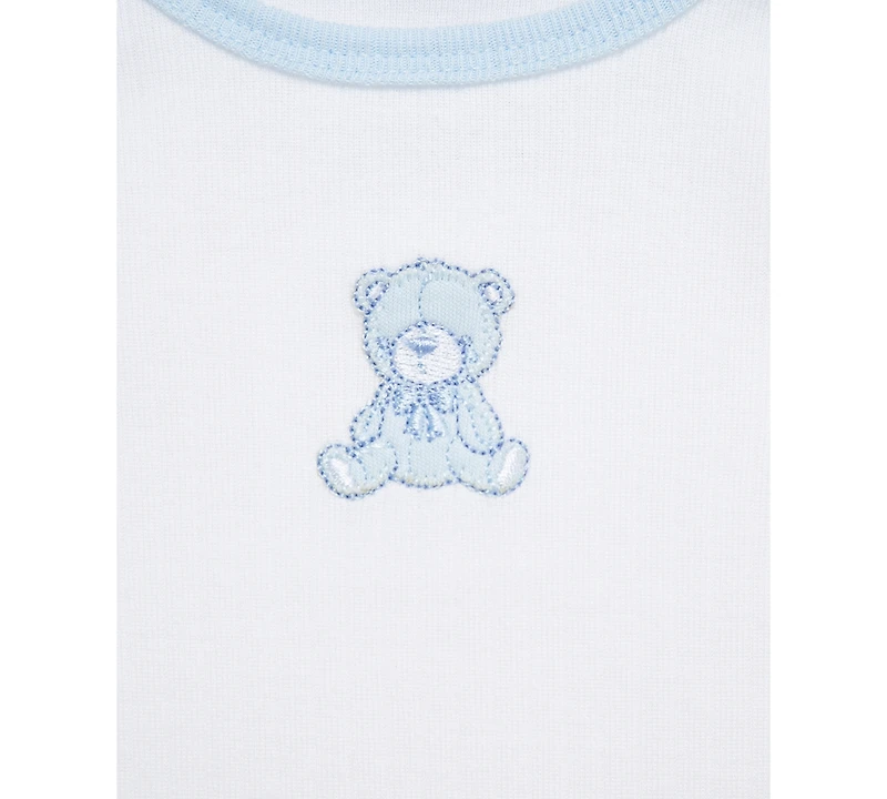 Little Me Baby Boys Cotton Bears Bodysuits & Pants, 5 Piece Set