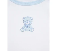 Little Me Baby Boys Cotton Bears Bodysuits & Pants, 5 Piece Set