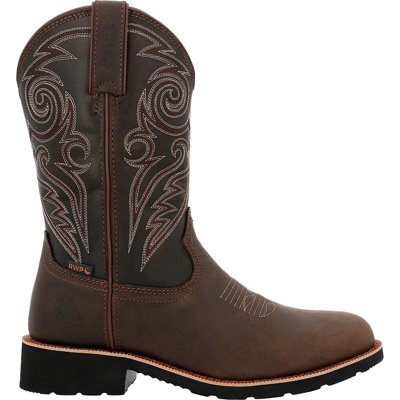 Rocky Men's MonoCrepe 12” Steel Toe Western Boot
