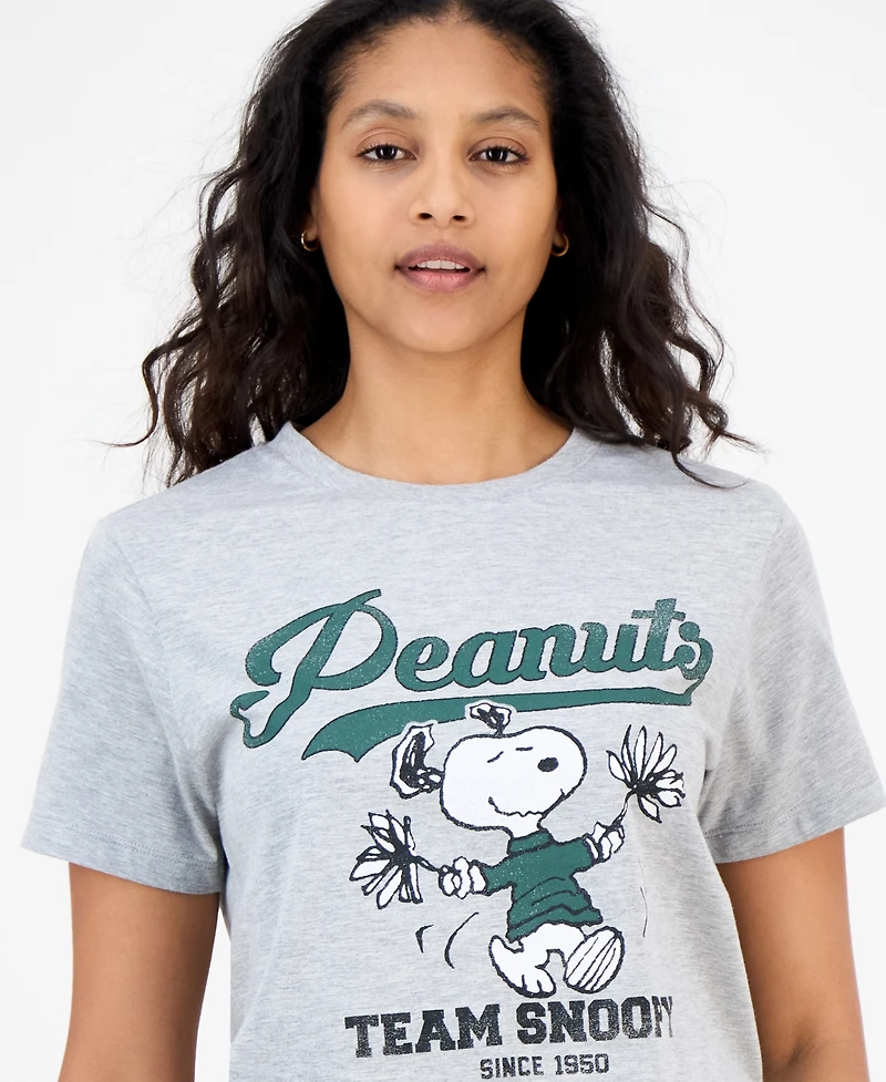 Grayson Threads, The Label Juniors' Peanuts Snoopy Cheer T-Shirt