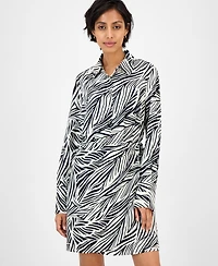 Sam Edelman Women's Printed Collared A-Line Dress