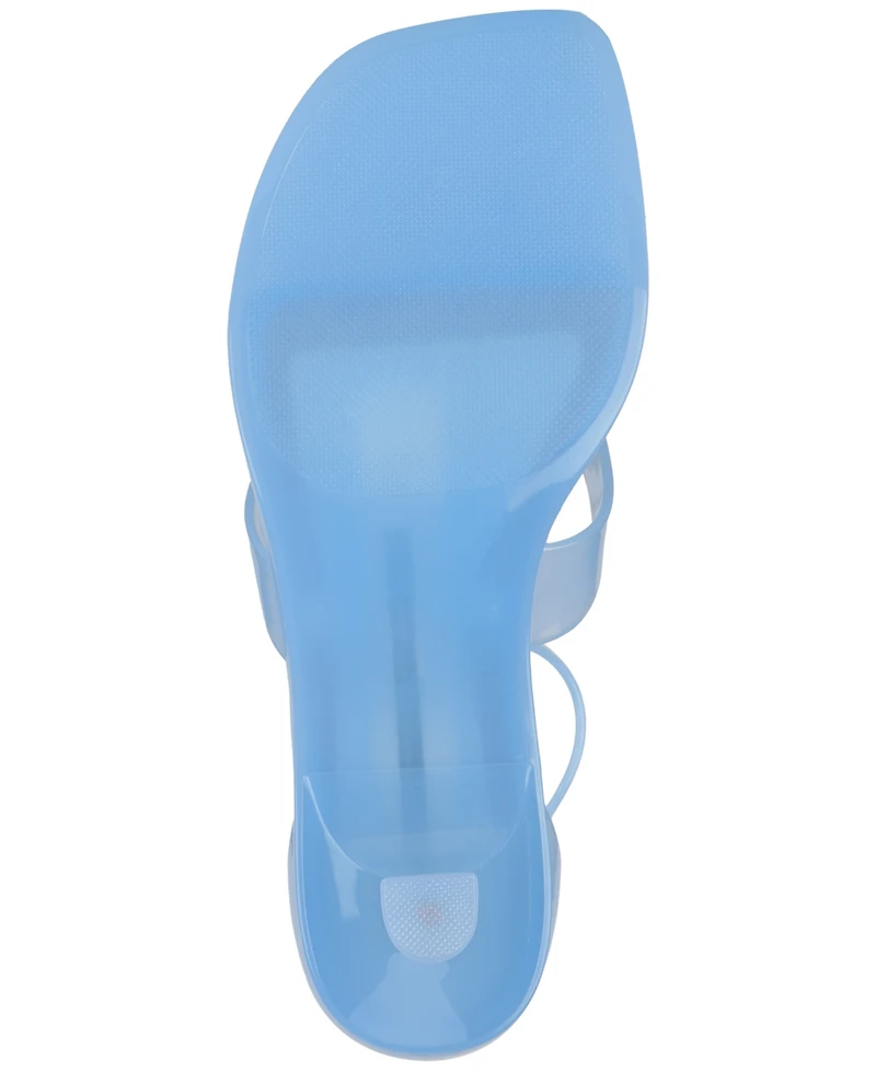 Jeffrey Campbell Women's Gummy Kitten-Heel Jelly Thong Sandals