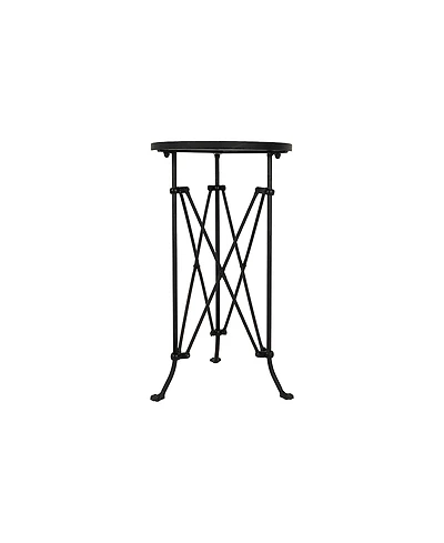Creative Co-op 14" Metal Vintage Charm Round Side Table