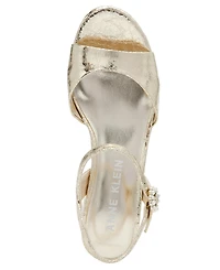 Anne Klein Women's Piper Platform Block Heel Dress Sandals